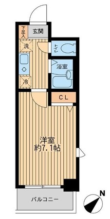 レジディア南行徳の物件間取画像